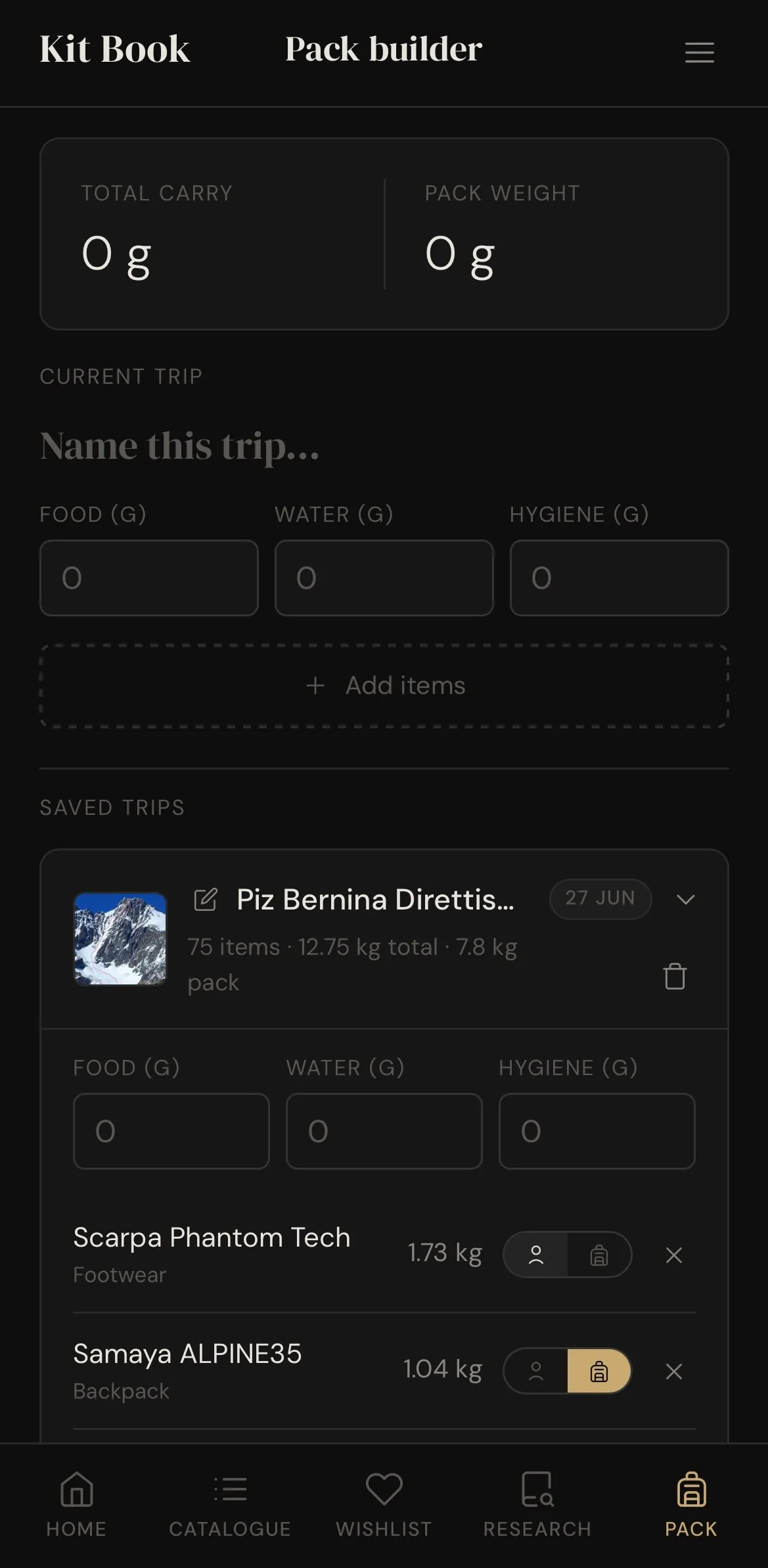 Pack builder