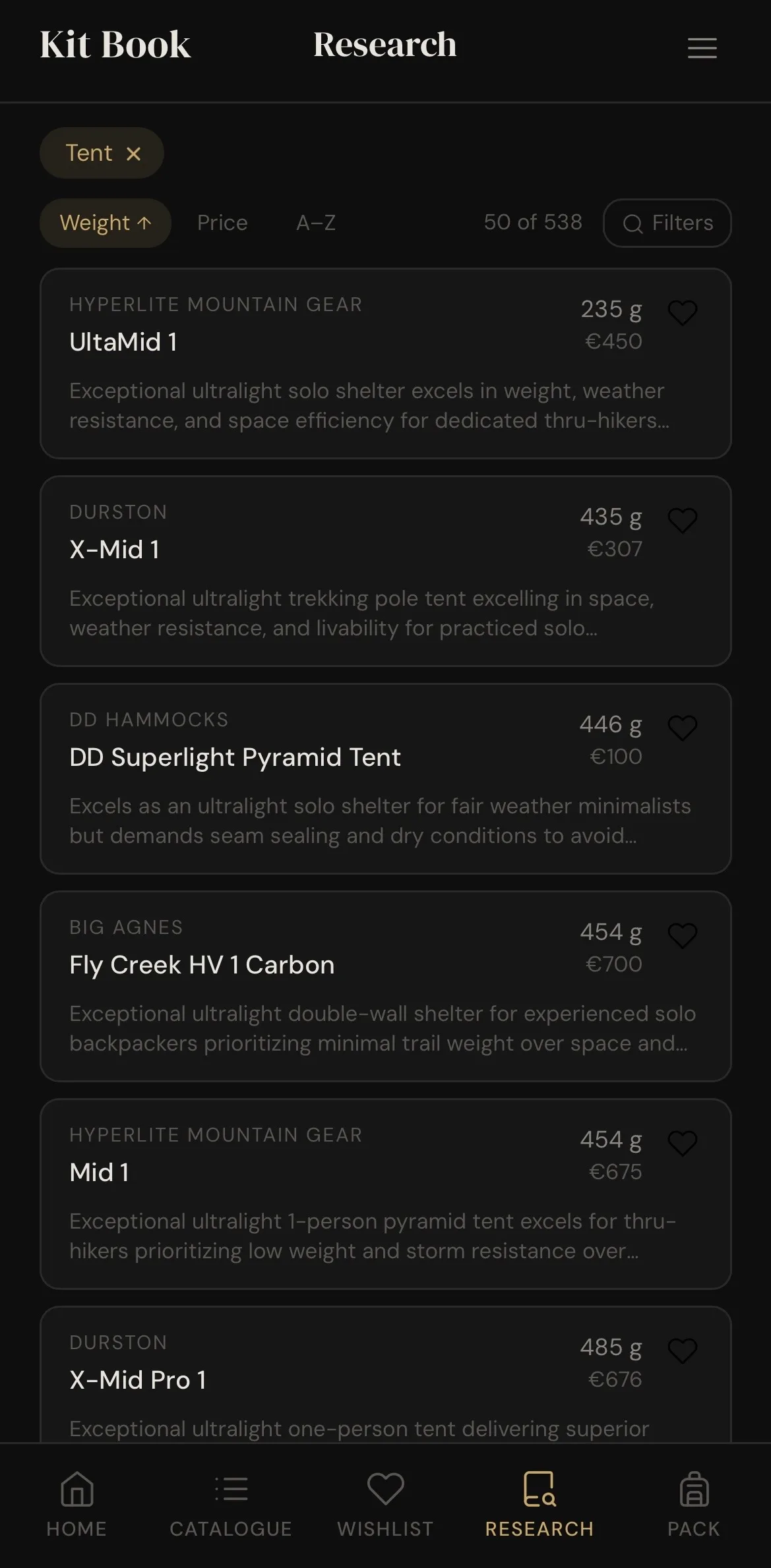 Gear research database